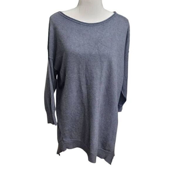 Verve Ami Women’s Asymmetrical Hem Sweater Gray Sz XL New - Picture 1 of 6